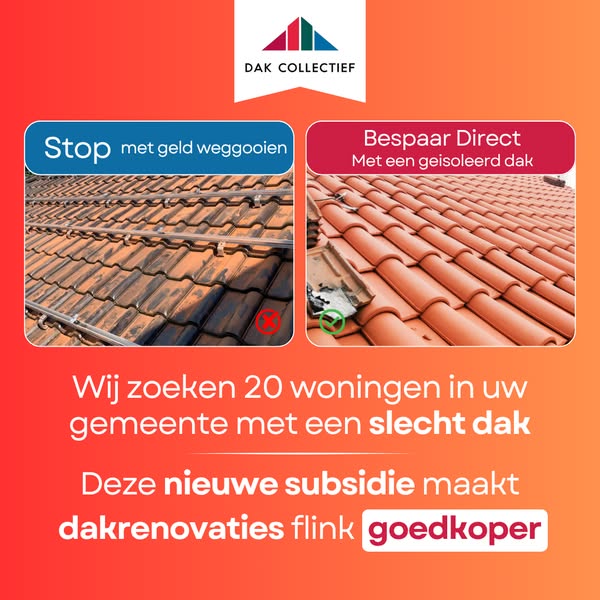 Groenbereik voorbeeld dakrenovatie subsidie gemeente