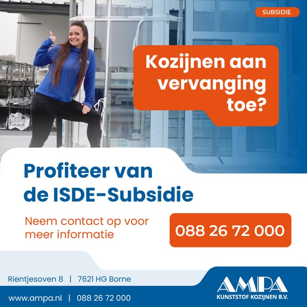 Groenbereik voorbeeld AMPA kozijnen ISDE-subsidie